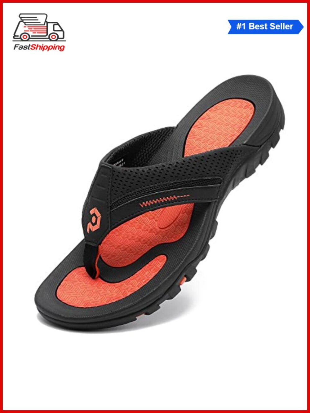 ✨ Pulltop Men's EVA Rubber Canvas Thong Flip-Flop Sandals Arch Support Beach